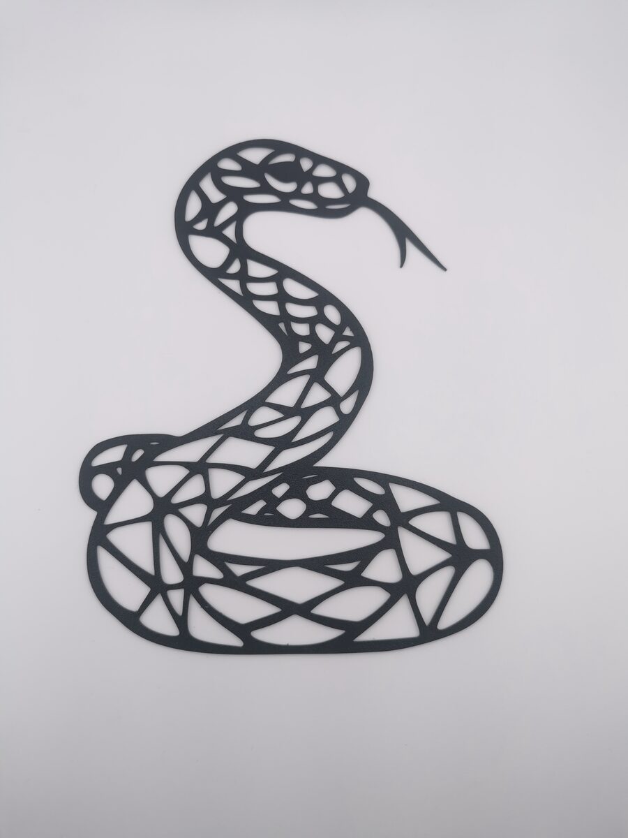 2d Low Poly Snake Wall Art - thumbnail 2